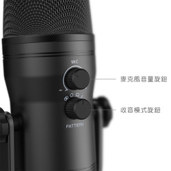 【 FIFINE K690 】USB專業電容式麥克風 三種指向收音／ASMR／YouTuber／錄音／直播／線上會議