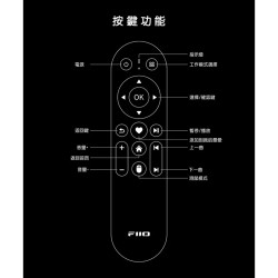 【FiiO RM3 藍牙遙控器】360°無死角控制/藍牙5.0低功耗/滑鼠模式/遠端/ABS/R7 R9播放器可用
