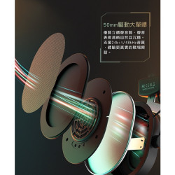 出清優惠價【FIFINE H6 7.1聲道RGB耳罩式電競耳機】50mm大單體/環繞立體音效/三種EQ模式/可拆麥克風