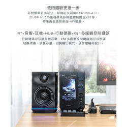 【FiiO R7 桌上型音樂解碼播放器】6.35/4.4mm/XLR耳機輸出/光纖同軸輸入輸出 DAC晶片 前級擴大機