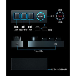 【FiiO KB1K多媒體小鍵盤】自定義按鍵功能/熱插拔機械軸體/RGB燈效