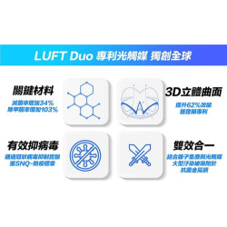 【LUFT Duo光觸媒空氣清淨機-雙效升級版】空氣淨化器/免耗材/好清潔/抗菌除臭/套房/車用/辦公/隨身型