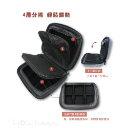 【Howhear】多功能防震收納包 收納/隨身包/3C數位配件/各式線材