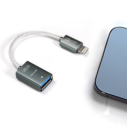 【ddHiFi MFi06F(2.0) Lightning轉USB-A(母) OTG線】無氧銅鍍銀線/可搭配iPhone