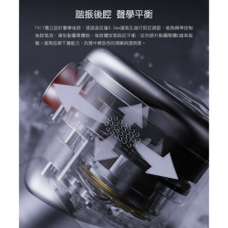 【 FiiO FX17】一圈四鐵八靜電單體MMCX可換線耳機/金銀銅三元編織MMCX可換線/鋰鎂合金金屬振膜動圈