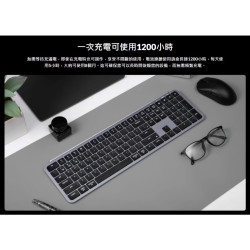 【Keychron B6 Pro 超薄無線鍵盤(英文版本)】支援2.4GHz、藍牙和有線模式/多系統支援/輕巧超薄