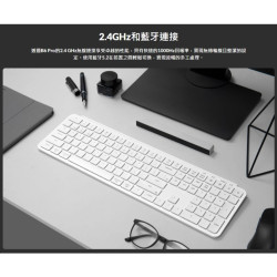 【Keychron B6 Pro 超薄無線鍵盤(英文版本)】支援2.4GHz、藍牙和有線模式/多系統支援/輕巧超薄