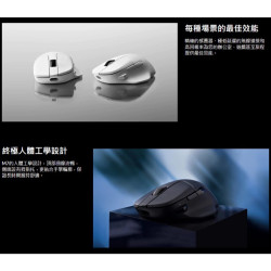 【Keychron M7 三模無線滑鼠 】/人體工學滑鼠/63克/最高26000 DPI