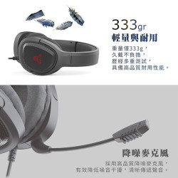 【FANTECH 台灣】MH85 手機電腦遊戲雙用耳罩式耳機 可調式頭帶／可拆式降噪麥克風