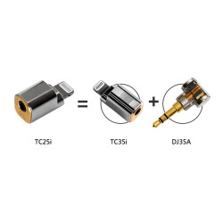 【 ddHiFi 】TC25i Lightning(公)轉2.5mm單端(母)音樂轉接頭 iPhone接耳機必備