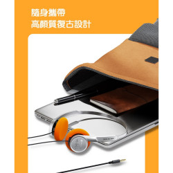 【FIIO&SNOWSKY WIND】半開放動圈式耳罩耳機/日本進口PET複合振膜/50g輕量化/三鍵線控/復古風格