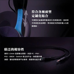 【FANTECH MH92】多平台耳罩式電競耳機-降噪麥克風