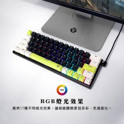 【FANTECH MK874森系列 】ATOM63 60%可換軸體 RGB機械式鍵盤(MK874)英文鍵盤 送注音貼紙