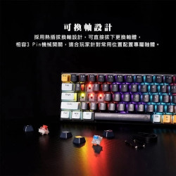 【FANTECH MK874森系列 】ATOM63 60%可換軸體 RGB機械式鍵盤(MK874)英文鍵盤 送注音貼紙