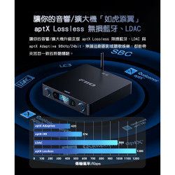 【BR15 R2R Hi-Fi 藍牙音訊接收器】藍牙6.0/LDAC、aptX Lossless無損/10段PEQ調節