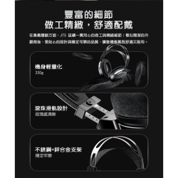 【FiiO JT3 Hi-Fi開放式動圈耳罩耳機】50mm大尺寸動圈單體/CCAW 大線徑音圈