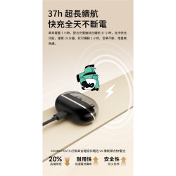 【SOUNDPEATS H3】降噪入耳式藍牙耳機/圈鐵三單體/-55dB 降噪