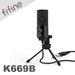 【FIFINE K669】USB專業電容式麥克風 三種指向收音／ASMR／YouTuber／直播／線上會議
