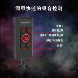 【FANTECH 台灣】AC3002 虛擬7.1遊戲級USB音源轉換器