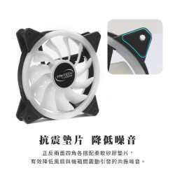 【FANTECH   FB-301】雙光圈RGB風扇組 三風扇加控制器 靜音降噪