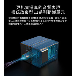 【 FiiO FA9 】樓氏六單元動鐵MMCX單晶銅鍍銀可換線耳機