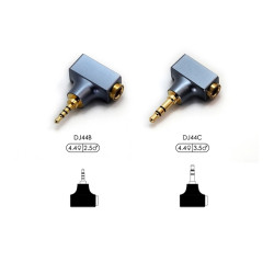 【ddHiFi DJ44C 4.4mm平衡(母)轉3.5mm單端(公)轉接頭】鋁合金材質/內部6N單晶銅連接線