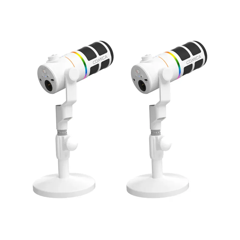 COMICA EJoy D10 Pro(D) Combo USB/XLR動圈式無線麥克風(一對二組合) - 白色款