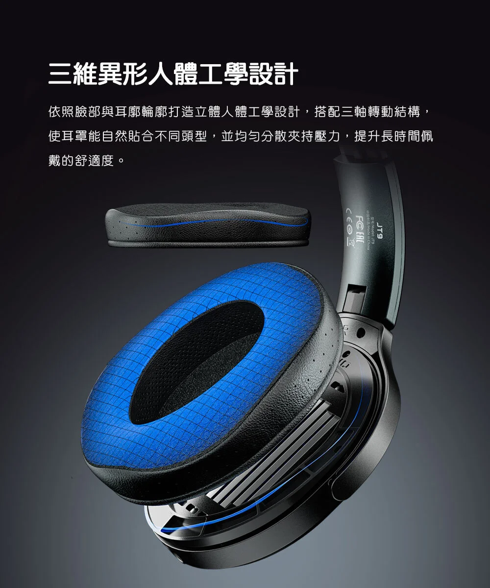 【FIIO JT9】開放式平板振膜耳罩耳機
