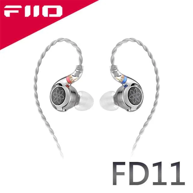 【FiiO FD11碳纖維球頂振膜單動圈CIEM可換線耳機】10mm碳纖維球頂振膜/0.78mm雙針可換線/鋅合金機體