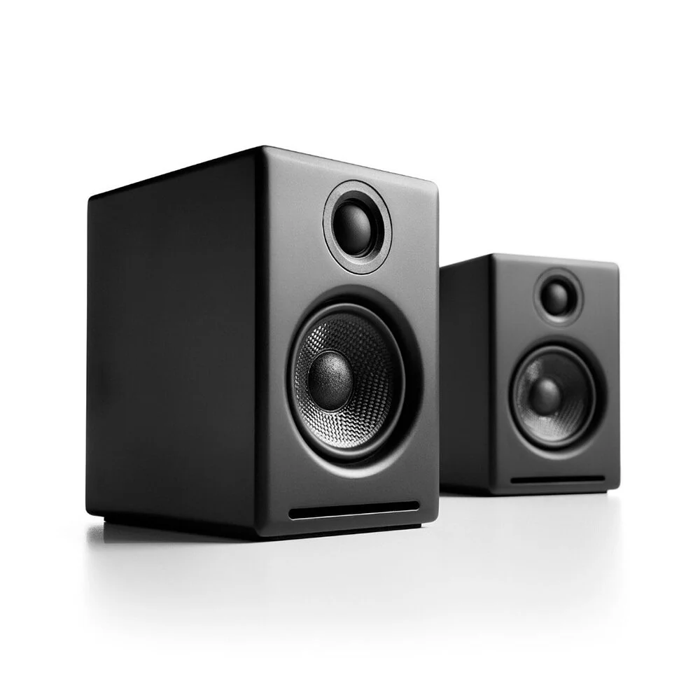 Audioengine A2+ 2025升級版 主動式立體聲藍牙書架喇叭  （黑色款）