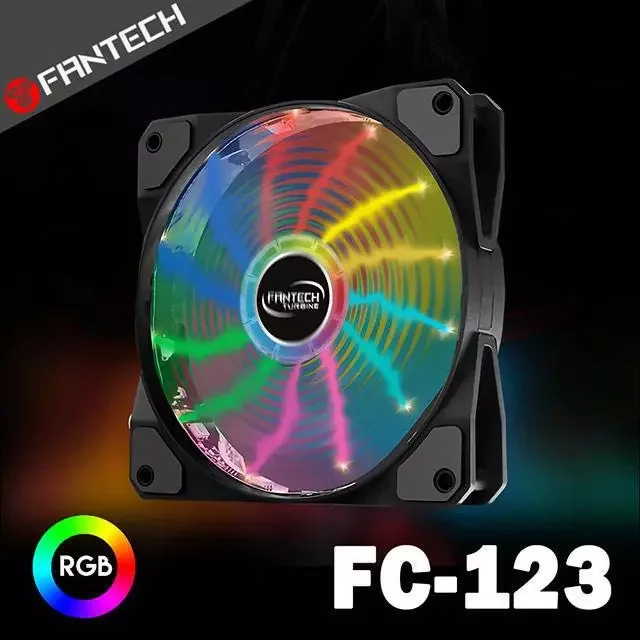 【FANTECH 台灣】FC-123 RGB燈效防震靜音風扇 快速散熱／防震動／靜音降噪／可串聯風扇