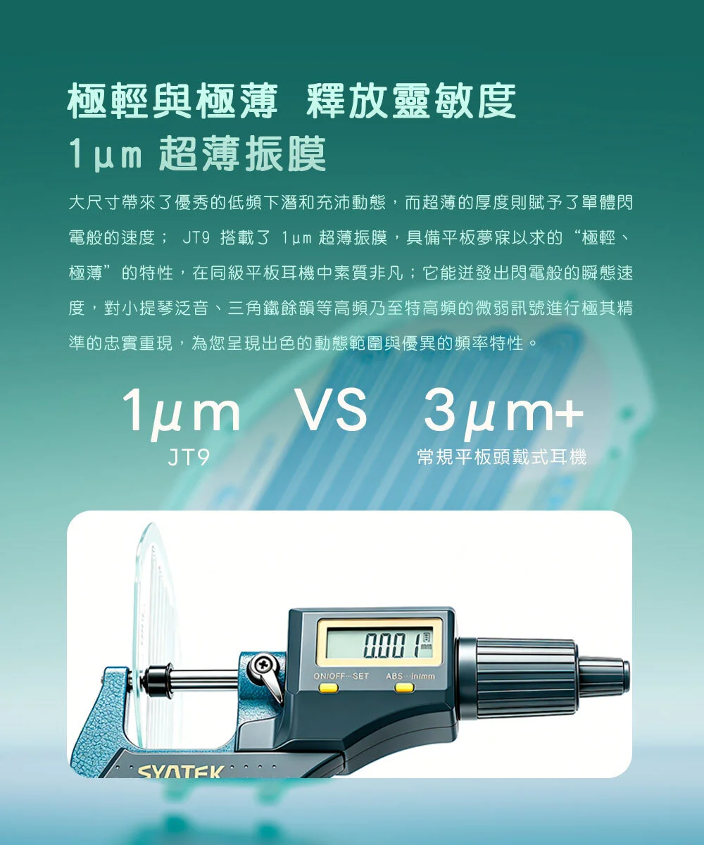 【FIIO JT9】開放式平板振膜耳罩耳機
