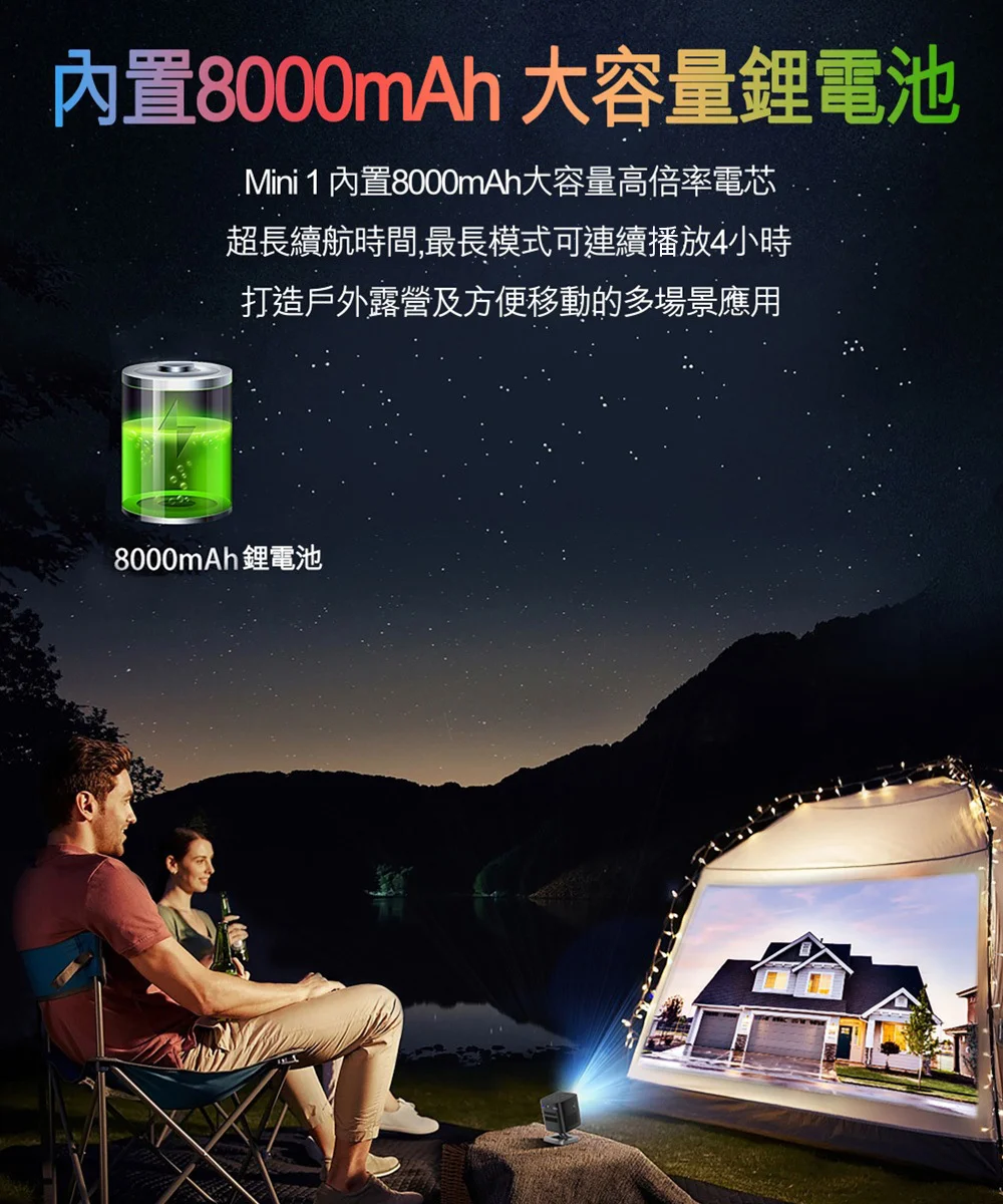 【UMST掌上型android 微投影機 Mini 1】微投影/內建電池/頂級DLP投影技術