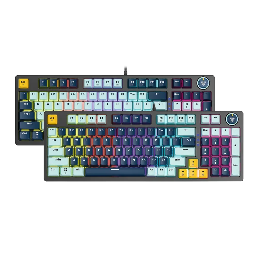 【FANTECH ATOM96 】95%可換軸體RGB機械式鍵盤(MK890)英文鍵盤-機械軸體/RGB燈效