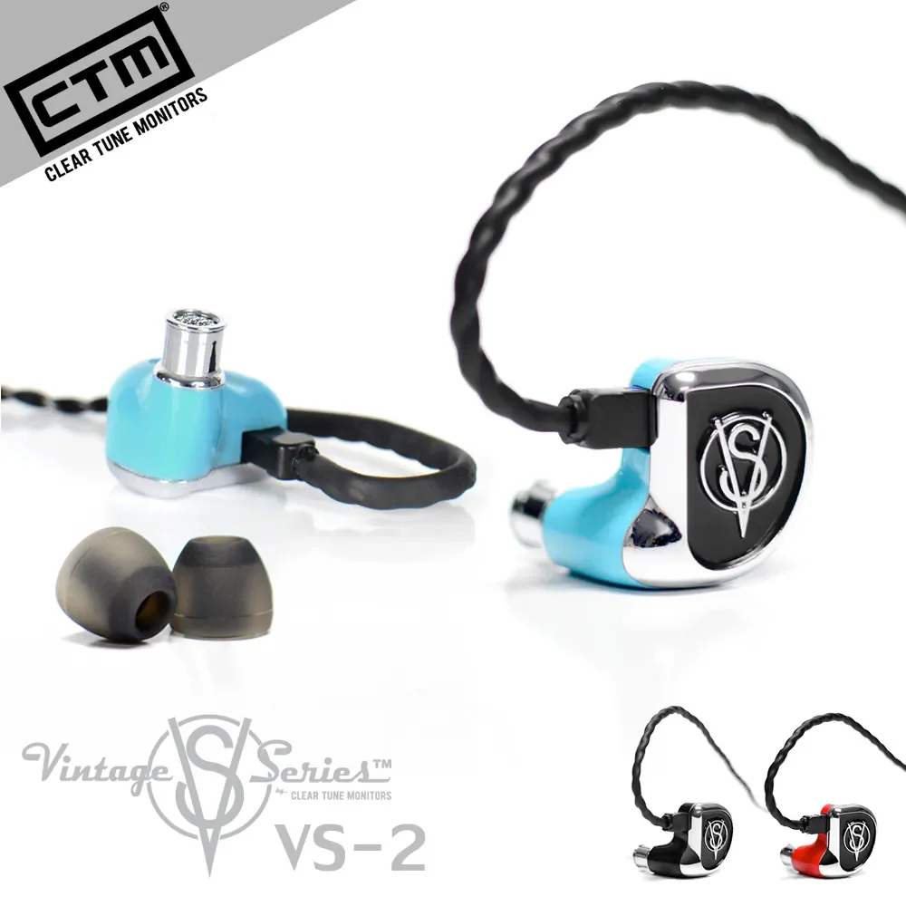 【 CTM Vintage VS-2 】高解析雙動鐵單元可換線繞耳式入耳耳機 CIEM可換線設計