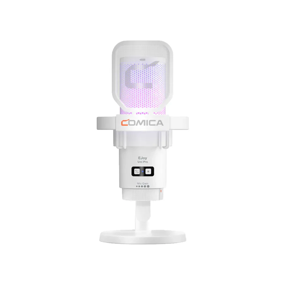 COMICA EJoy Uni Pro(D) USB電容式無線麥克風 (桌上型) 白色款 COMICA EJoy Uni Pro(D) USB電容式無線麥克風 (桌上型) 白色款
