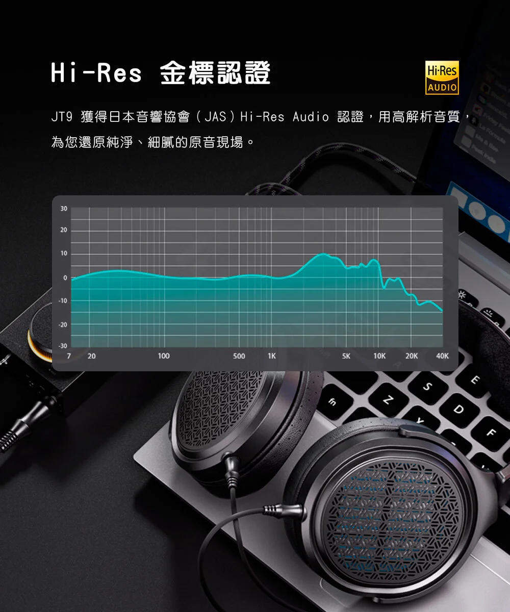【FIIO JT9】開放式平板振膜耳罩耳機