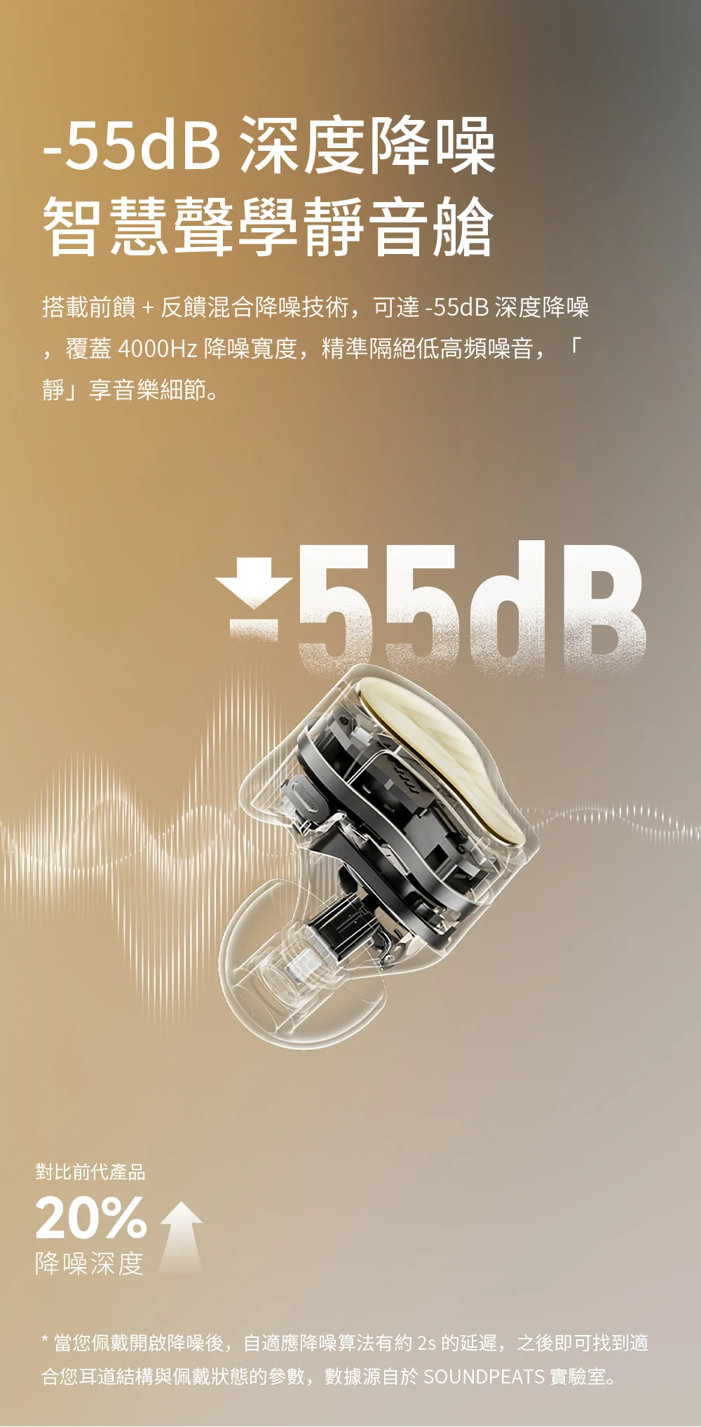 【SOUNDPEATS H3 】降噪入耳式藍牙耳機