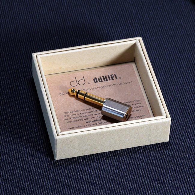 【ddHiFi DJ65A】3.5mm單端(母)轉6.35mm(公)轉接頭