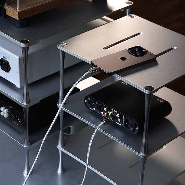 【ddHiFi TC09BL Lightning(公)轉USB-B(公)純銀HiFi數據線(100cm)】手機/電腦