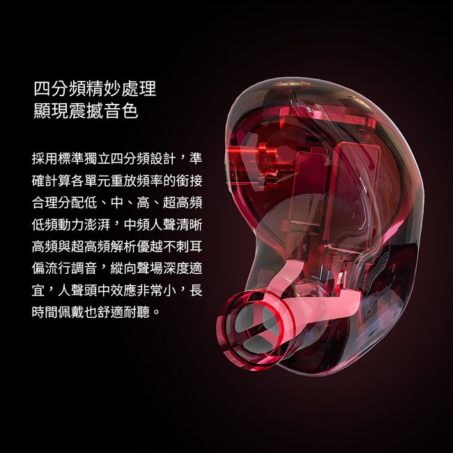 【 FiiO FA7 】樓氏四單元動鐵MMCX單晶銅鍍銀可換線耳機—樓氏四動鐵／單晶銅鍍銀線／3D人體工學
