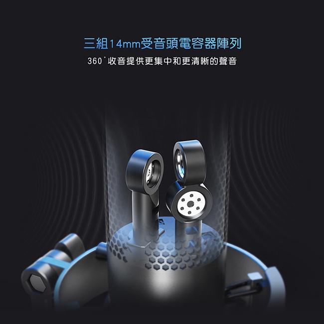 【FIFINE A9 USB專業級電容式RGB麥克風】/全指向/心型指向/雙指向/立體聲/