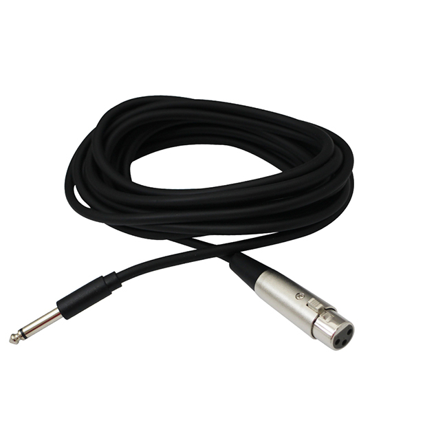 【FIFINE XLR(母)轉6.35mm(公)音源線】4.5M/適用具備XLR孔麥克風/FIFINE K740麥克風