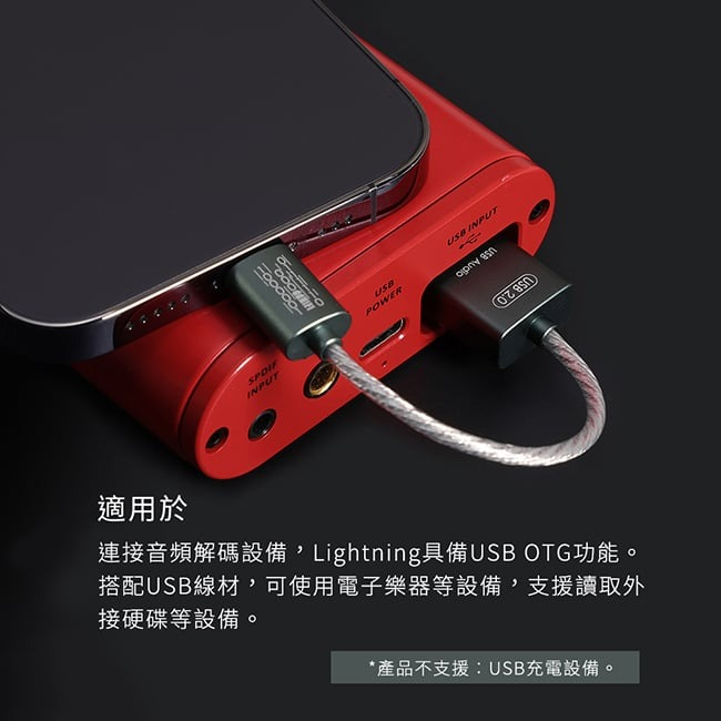 【ddHiFi MFi06F(2.0) Lightning轉USB-A(母) OTG線】無氧銅鍍銀線/可搭配iPhone
