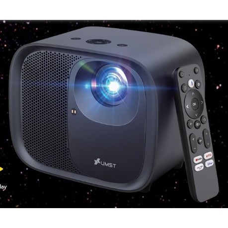送腳架【智慧投影機UMST UTV-1】4K Android TV/自動對焦.六向梯形修正 內建安卓電視盒 送收納包腳架