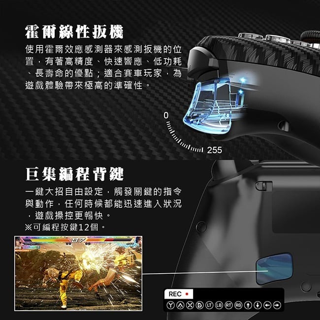 【FANTECH 台灣】GP15 賽車遊戲專用線性扳機震動搖桿 3.5mm耳機孔/真實震動回饋