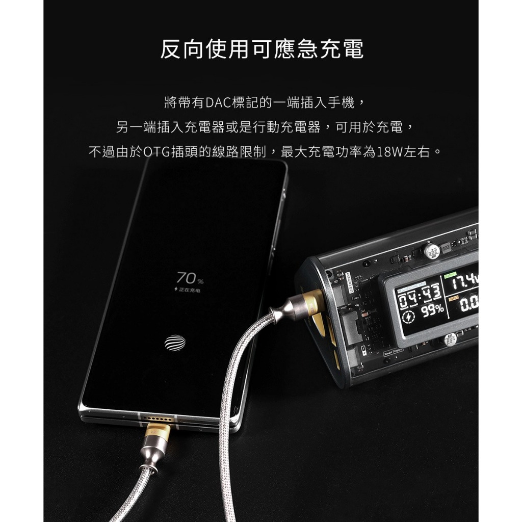 【ddHiFi TC05M2 Type-C轉Type-C單向OTG解碼傳輸線】