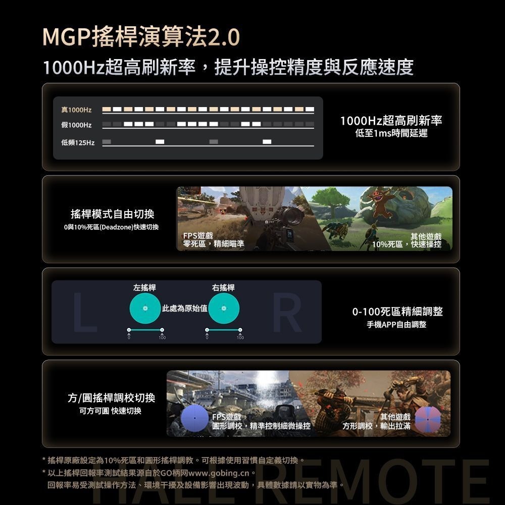 【MACHENIKE G5Pro V2 RGB三模無線遊戲搖桿-標準版】機械師/雙光學扳機/多種無線連接/支援多