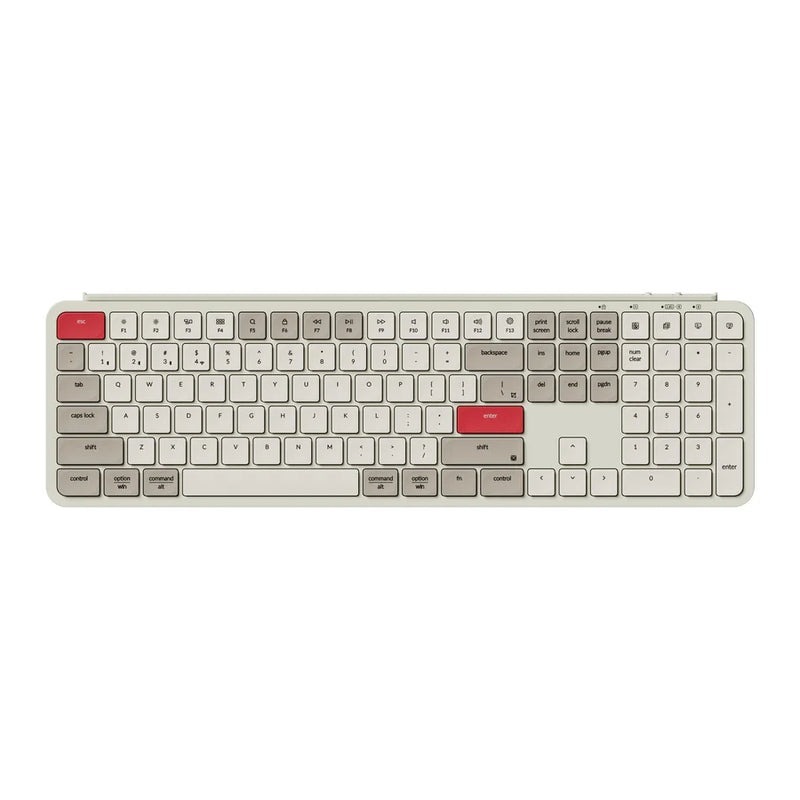 【Keychron B6 Pro 超薄無線鍵盤(英文版本)】支援2.4GHz、藍牙和有線模式/多系統支援/輕巧超薄