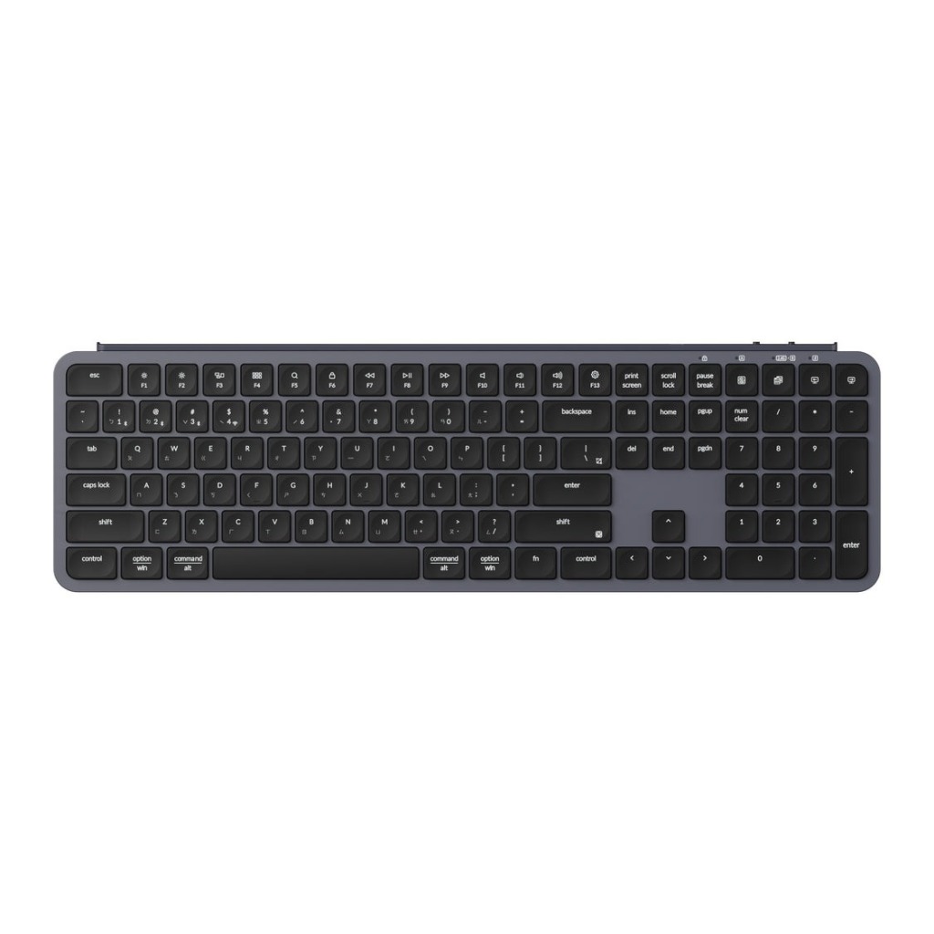 【Keychron B6 Pro 超薄無線鍵盤(英文版本)】支援2.4GHz、藍牙和有線模式/多系統支援/輕巧超薄